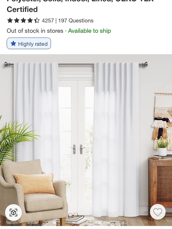 Threshold Other - Threshold Aruba White Curtains